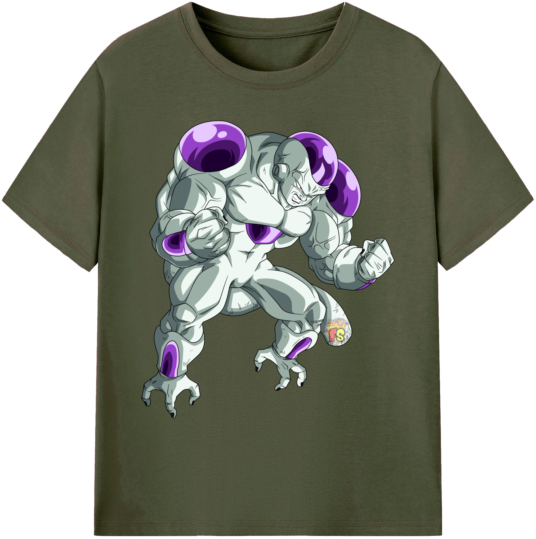 （画像用） ドラゴンボール フリーザ DRAGON BALL Frieza 綿100％ メンズ半袖Tシャツ｜肌触りやわらか＆通気性